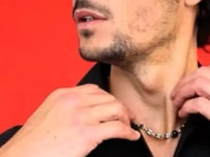 Store Majorica Sailor Chain Bracelet In Steel And Black Pearls