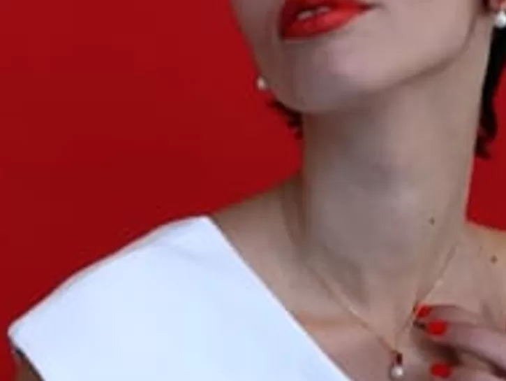 Outlet Majorica Selene Gold-Plated Necklace With Pearl And Ruby Red Zirconia