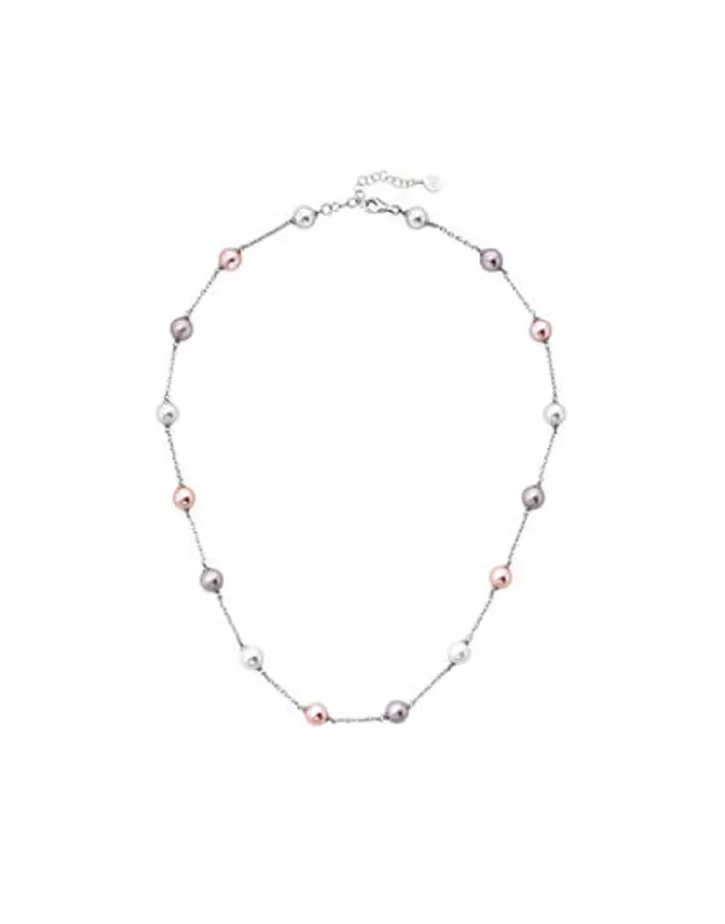 Shop Majorica Short Necklace Ilusion 8Mm White, Nuage And Pink Pearls