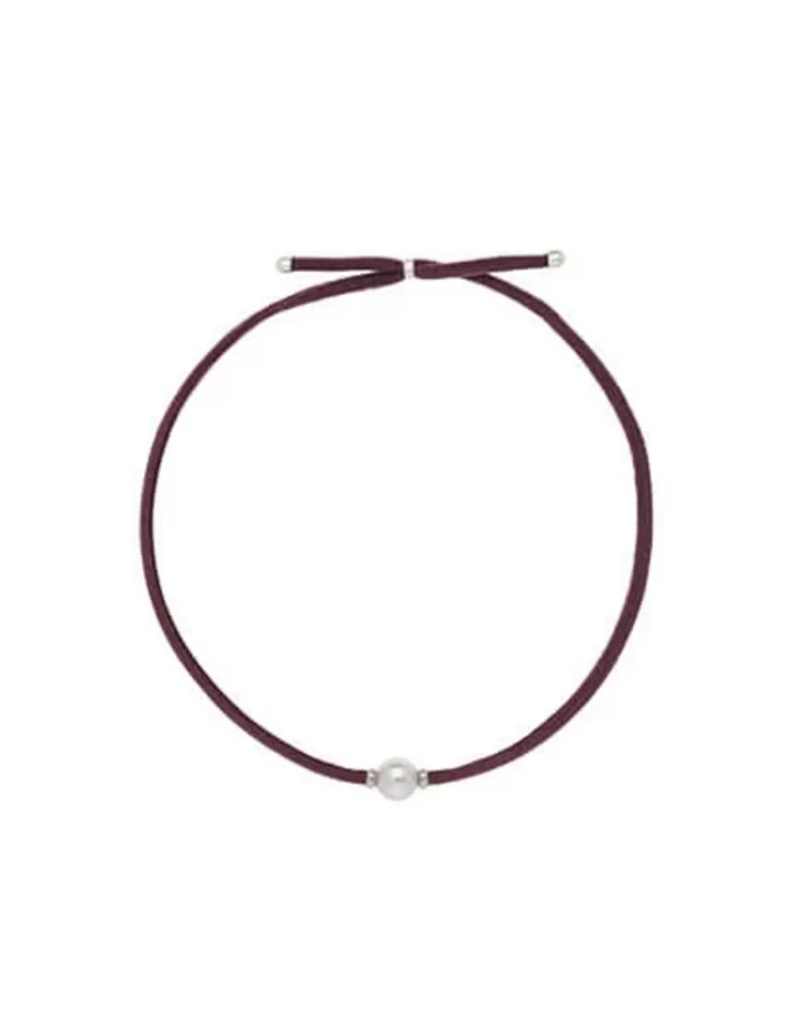 Discount Majorica Sifnos Adjustable Unisex Elastic Necklace Magenta