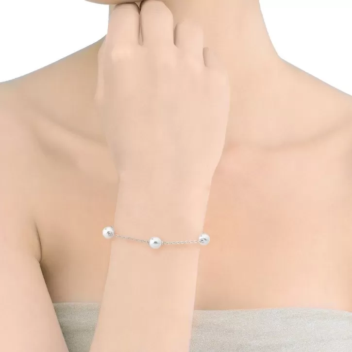 Shop Majorica Silver Bracelet Ilusion