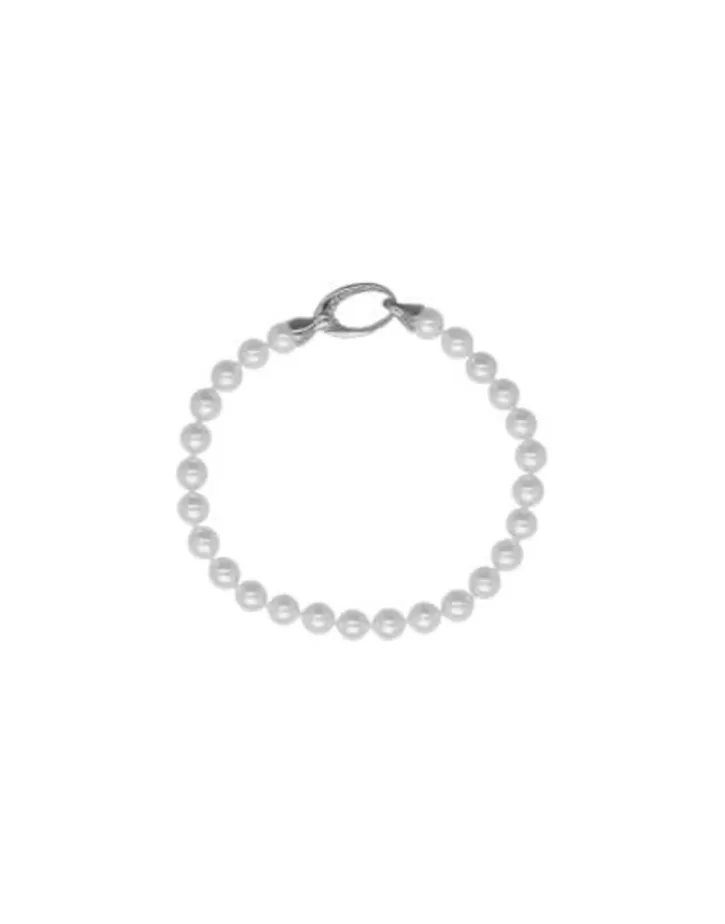 New Majorica Silver Bracelet Lyra 6Mm