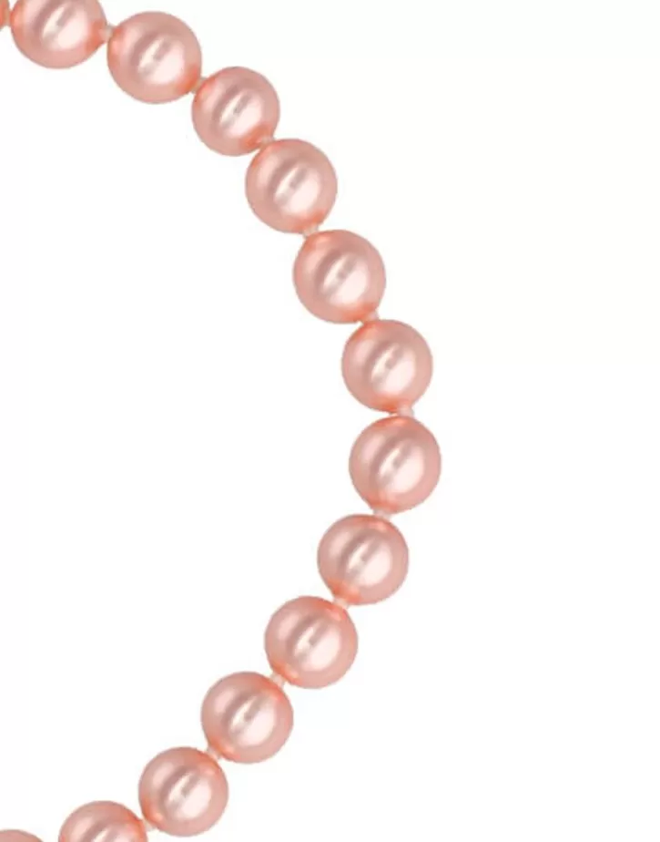 Sale Majorica Silver Bracelet Lyra With 6Mm Pink Pearls