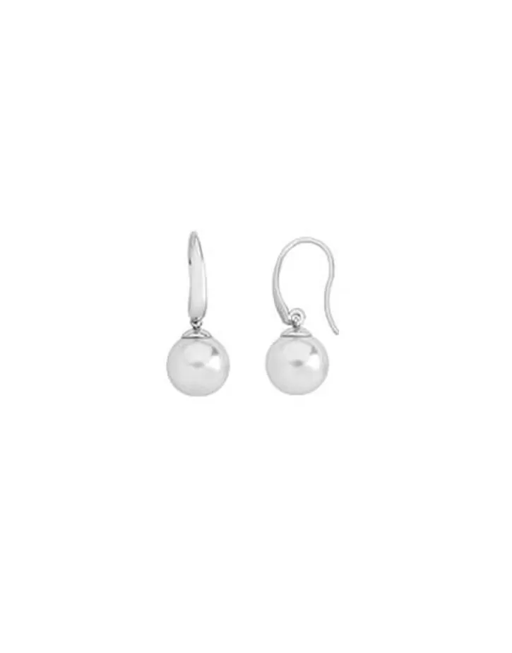 Best Majorica Silver Earrings Nuada With 10Mm White Pearl