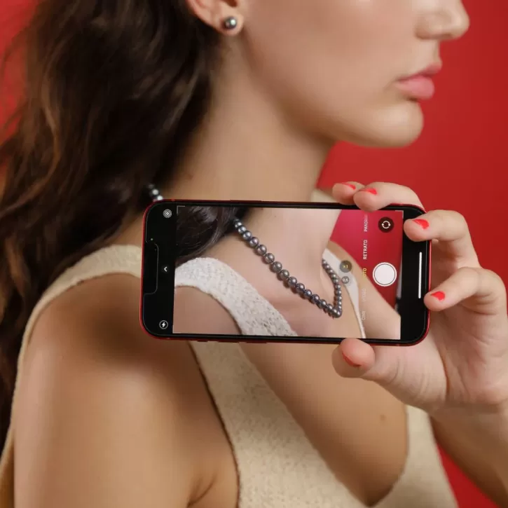 silver_gray_pearl_necklace_lyra_8mm_45cm_4.webp Clearance Majorica Silver Gray Pearl Necklace Lyra 8Mm 45Cm