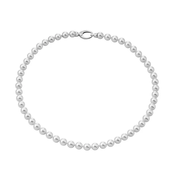 Sale Majorica Silver Lyra Necklace 10Mm 45Cm