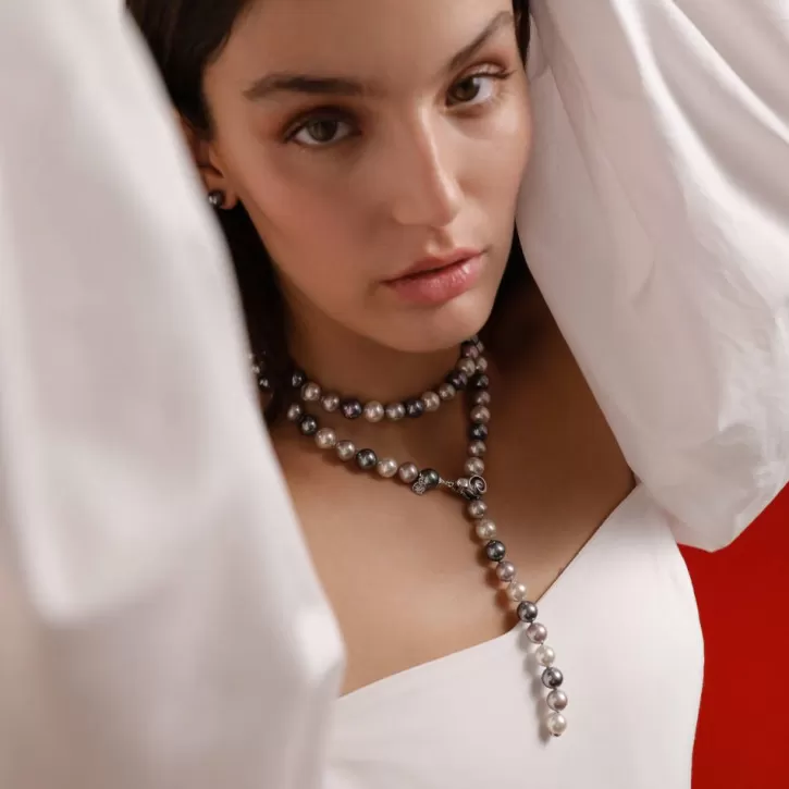 silver_necklace_lyra_10mm_90cm_white_gray_and_nuage_3.webp Clearance Majorica Silver Necklace Lyra 10Mm 90Cm White, Gray And Nuage