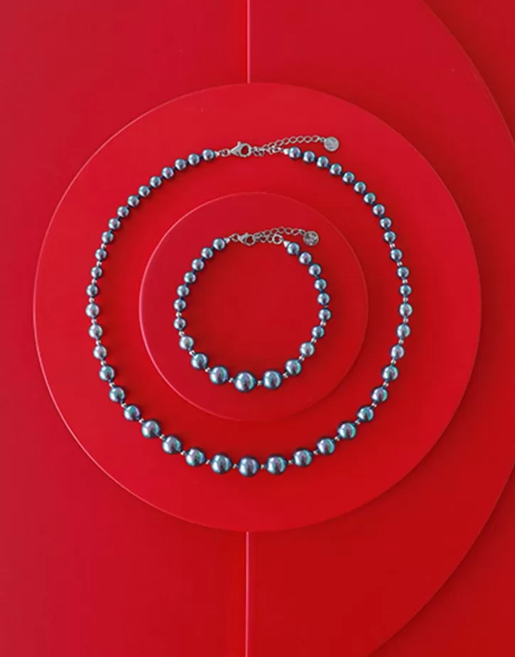 silver_necklace_lyra_610mm_gray_pearls_43cm_3.webp Best Majorica Silver Necklace Lyra 6/10Mm Gray Pearls 43Cm