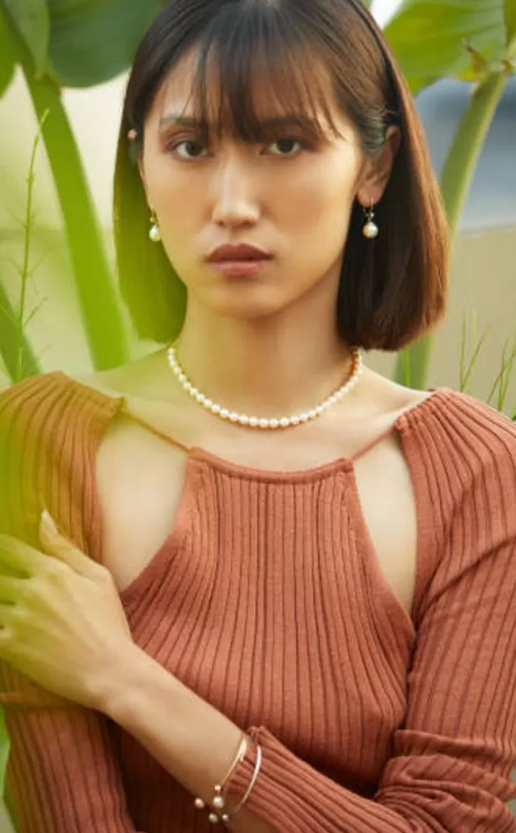 Hot Majorica Silver Necklace Lyra 7Mm 50Cm