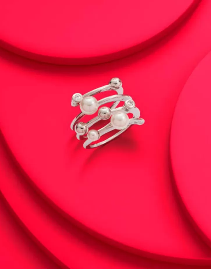 Cheap Majorica Silver Ring Cercle