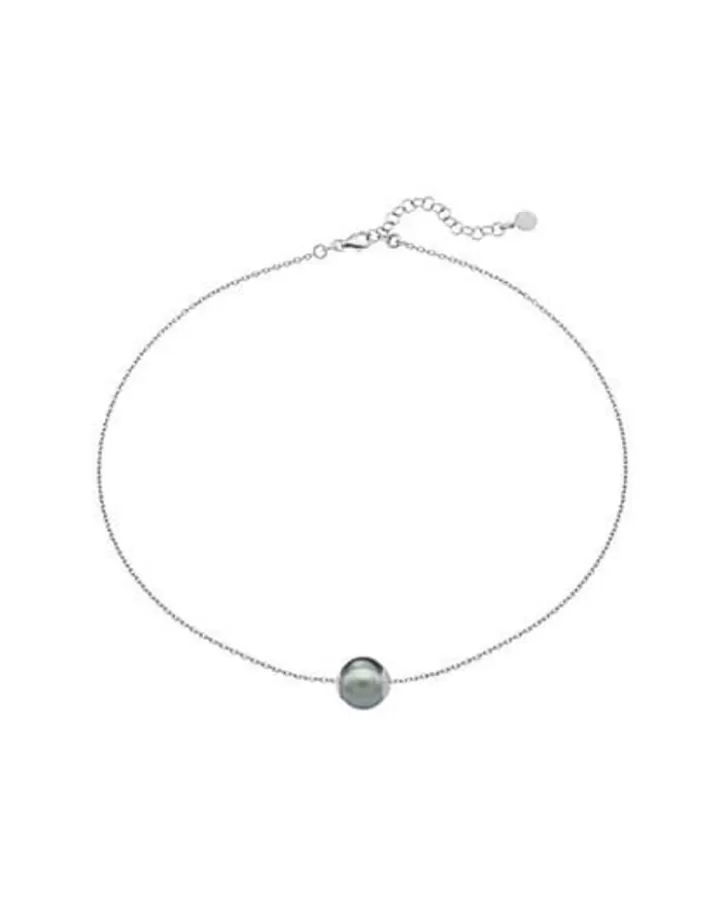 Cheap Majorica Silver Short Pendant Nuada 12Mm Gray Pearl