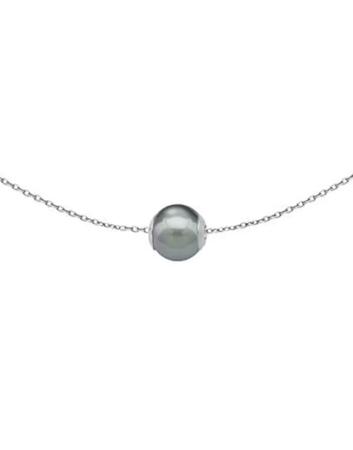 Cheap Majorica Silver Short Pendant Nuada 12Mm Gray Pearl