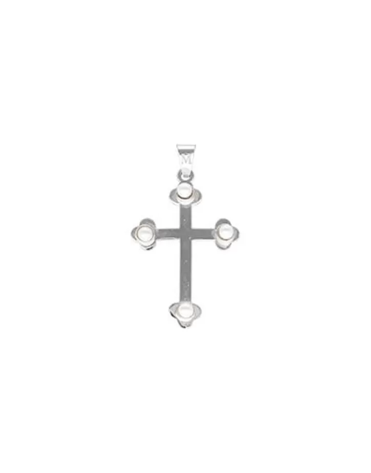 silver_trinity_cross_pendant_with_pearls_2.webp Cheap Majorica Silver Trinity Cross Pendant With Pearls