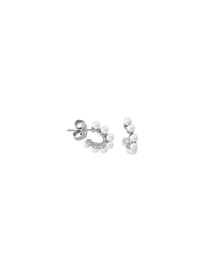 Cheap Majorica Small Hoop Earrings Ada With Pearls
