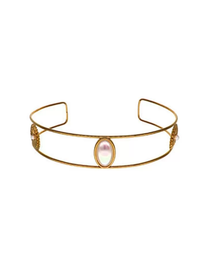 Hot Majorica Symi Gold-Plated Choker With White Pearls