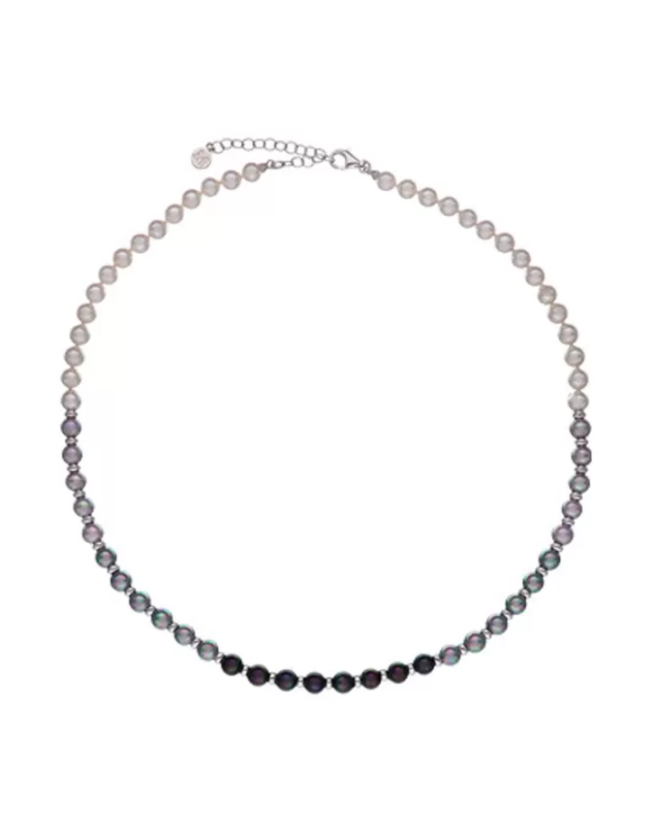 Shop Majorica Unisex Nyx Necklace With Degrade Effect Pearls