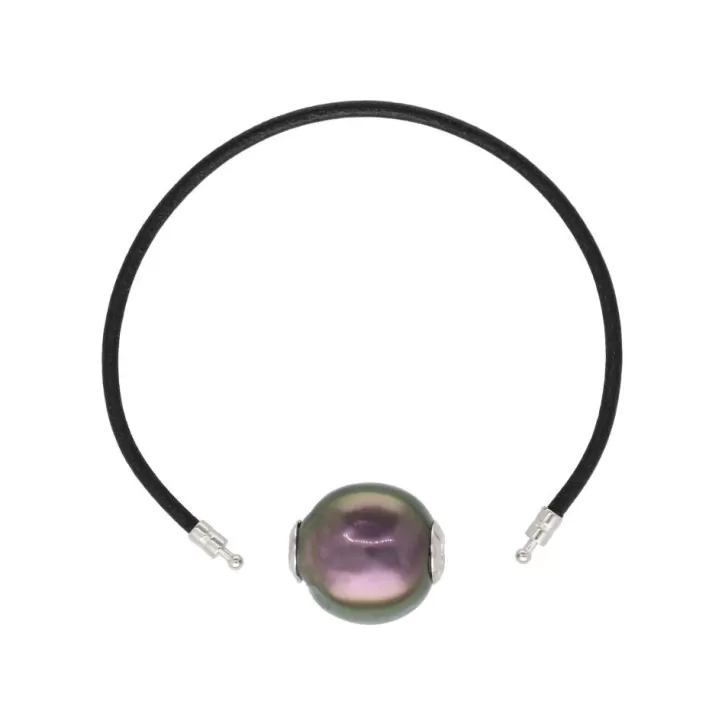 zindis_16cm_leather_bracelet_3.webp Shop Majorica Zindis 16Cm Leather Bracelet